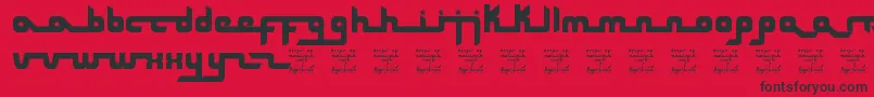 SlDropsOfMoonlight Font – Black Fonts on Red Background