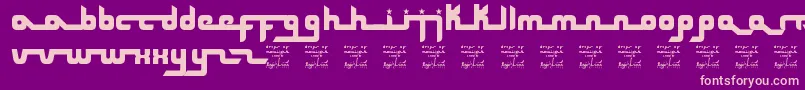 SlDropsOfMoonlight Font – Pink Fonts on Purple Background