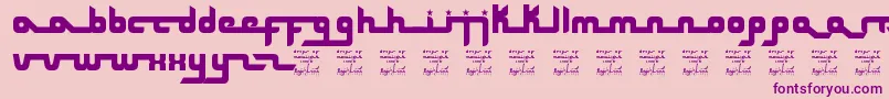 SlDropsOfMoonlight Font – Purple Fonts on Pink Background