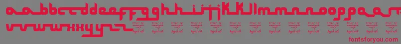 SlDropsOfMoonlight Font – Red Fonts on Gray Background