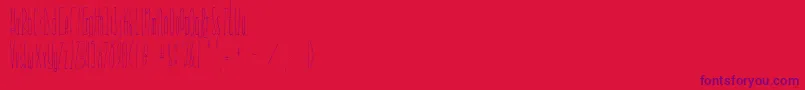 Everglow Font – Purple Fonts on Red Background