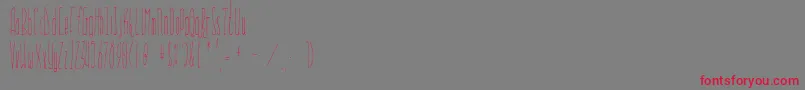 fuente Everglow – Fuentes Rojas Sobre Fondo Gris