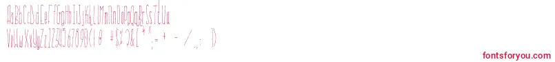 Everglow Font – Red Fonts on White Background