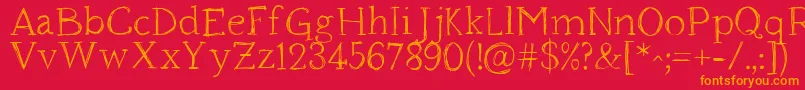 Подробнее о шрифте Houndville Шрифт Houndville – оранжевые шрифты на красном фоне