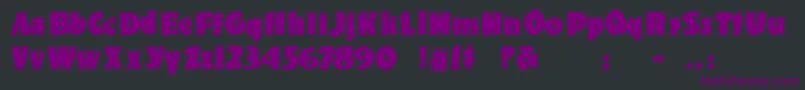 Kochsroots Font – Purple Fonts on Black Background