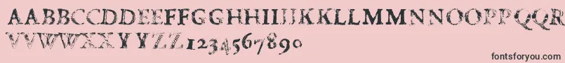 FdCarimboh Font – Black Fonts on Pink Background