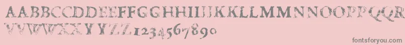FdCarimboh Font – Gray Fonts on Pink Background