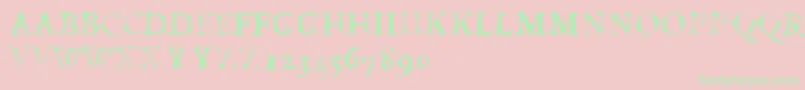 FdCarimboh Font – Green Fonts on Pink Background