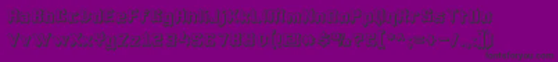 Lucifin Font – Black Fonts on Purple Background