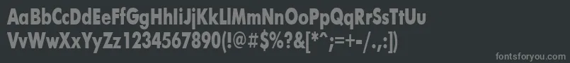 Police FuturisBold71b – polices grises sur fond noir