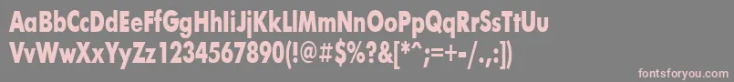FuturisBold71b Font – Pink Fonts on Gray Background