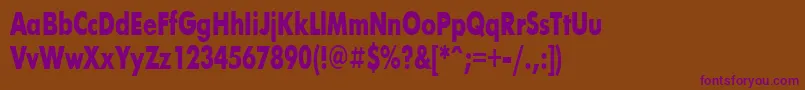 FuturisBold71b Font – Purple Fonts on Brown Background