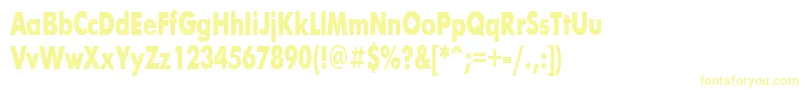 Police FuturisBold71b – polices jaunes