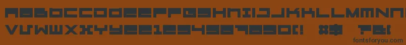 MegatonHeavy Font – Black Fonts on Brown Background