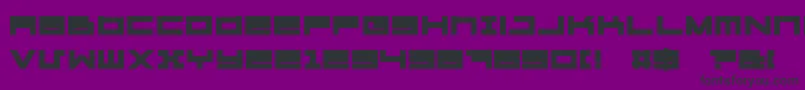 MegatonHeavy Font – Black Fonts on Purple Background