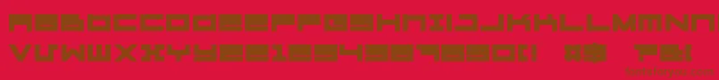 fuente MegatonHeavy – Fuentes Marrones Sobre Fondo Rojo