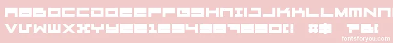 MegatonHeavy Font – White Fonts on Pink Background