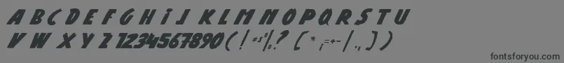 フォントRoadOfDeal – 黒い文字の灰色の背景