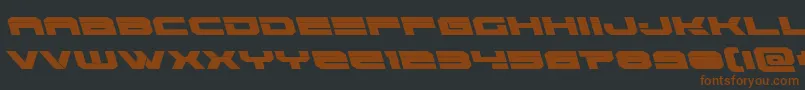 Eridanusleft-fontti – ruskeat fontit mustalla taustalla