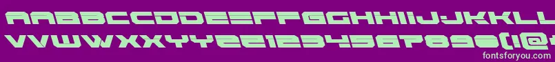 Eridanusleft Font – Green Fonts on Purple Background