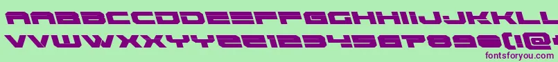 Eridanusleft Font – Purple Fonts on Green Background