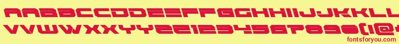Eridanusleft Font – Red Fonts on Yellow Background