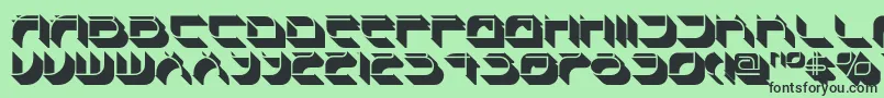 Police Spondulixnf – polices noires sur fond vert