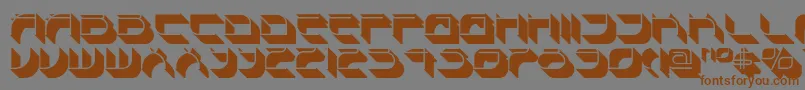 Spondulixnf Font – Brown Fonts on Gray Background