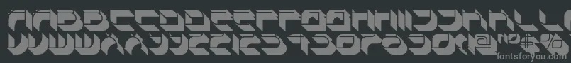 Weitere Informationen zur Spondulixnf-Schriftart Spondulixnf-Schriftart – Graue Schriften auf schwarzem Hintergrund