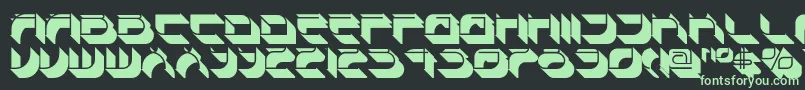 Weitere Informationen zur Spondulixnf-Schriftart Spondulixnf-Schriftart – Grüne Schriften auf schwarzem Hintergrund
