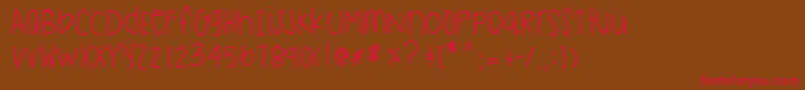Stateofdreaming Font – Red Fonts on Brown Background
