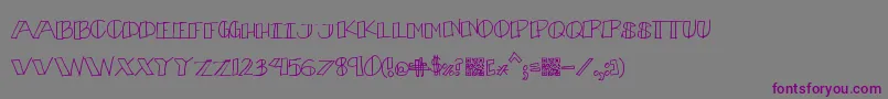 Bouquet Font – Purple Fonts on Gray Background
