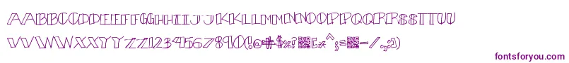 Bouquet Font – Purple Fonts on White Background