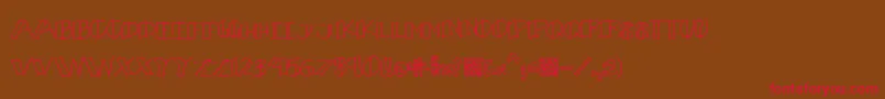 Bouquet Font – Red Fonts on Brown Background
