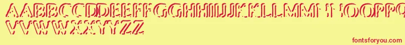 Punch Font – Red Fonts on Yellow Background