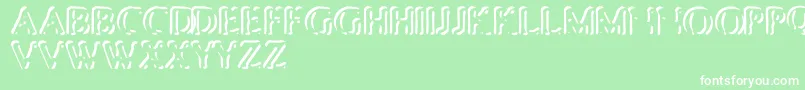 Punch Font – White Fonts on Green Background