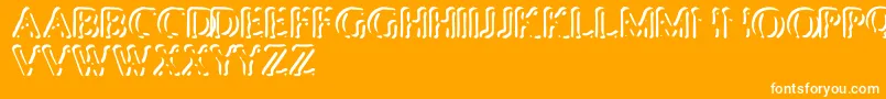 fuente Punch – Fuentes Blancas Sobre Fondo Naranja