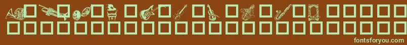 More about DestinysMusicDings Font DestinysMusicDings Font – Green Fonts on Brown Background