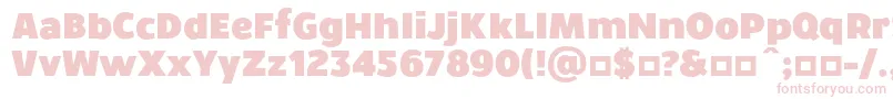 WalrusBold Font – Pink Fonts on White Background