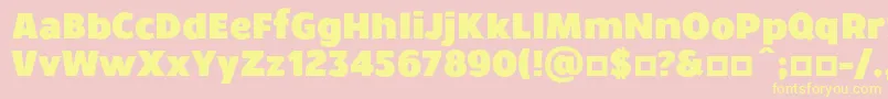 More about WalrusBold Font WalrusBold Font – Yellow Fonts on Pink Background