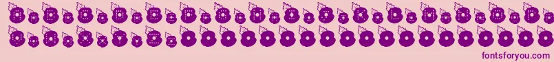 LestWeForget Font – Purple Fonts on Pink Background