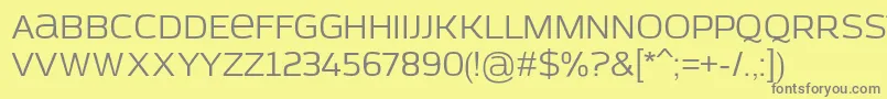 AzoftSans Font – Gray Fonts on Yellow Background