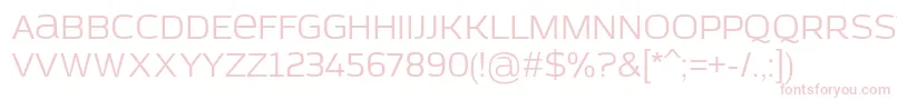 AzoftSans Font – Pink Fonts on White Background