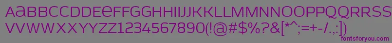 AzoftSans Font – Purple Fonts on Gray Background