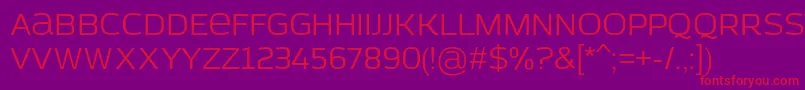 AzoftSans Font – Red Fonts on Purple Background