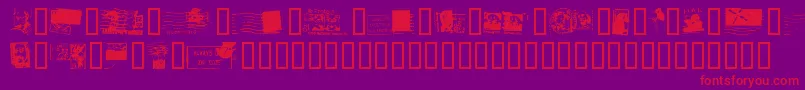 Deadlott Font – Red Fonts on Purple Background