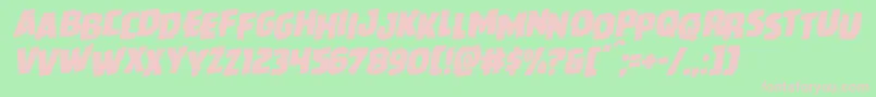 Howlinmadstagrotal Font – Pink Fonts on Green Background