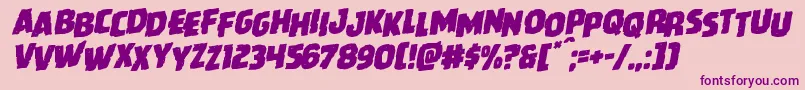 Howlinmadstagrotal Font – Purple Fonts on Pink Background