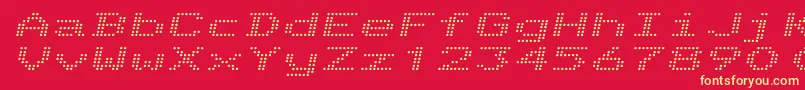 TelidonExItalic Font – Yellow Fonts on Red Background