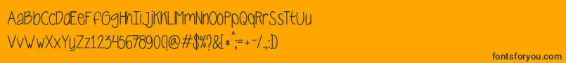 CarnalaBeta Font – Black Fonts on Orange Background